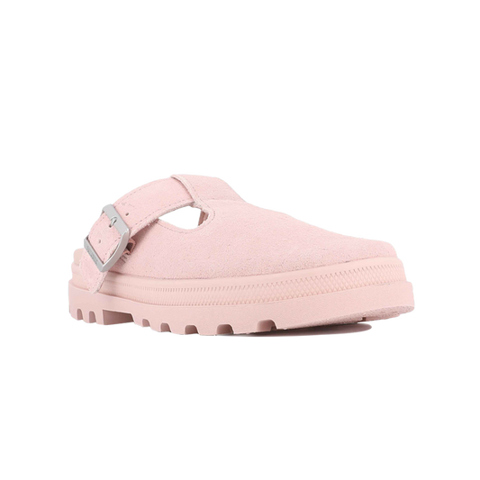 DUNELITE PYLA SDE 麂皮穆勒拖鞋 淺粉