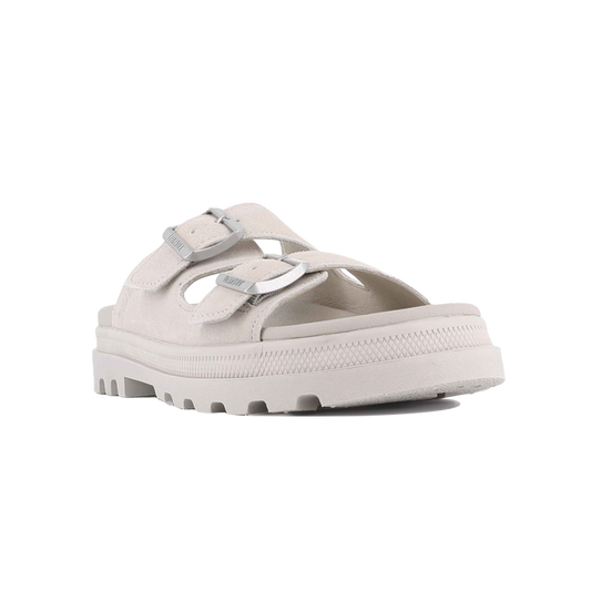 DUNELITE RIVIERA SDE 麂皮涼拖鞋 淺灰