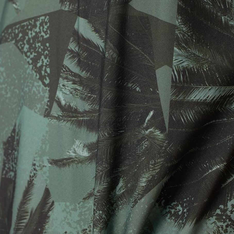 DESCENTE聯名Xander系列 PALM TREE PRINT SHORT-SLEEVED SHIRT 男士 高爾夫球上衣