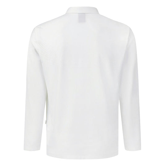 SIGNATURE JACQUARD Y-COLLARED LONG-SLEEVED T-SHIRT 男士 高爾夫POLO衫