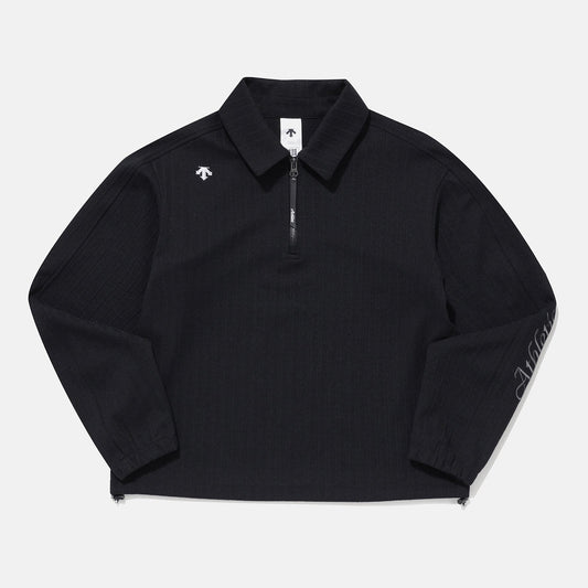JACQUARD HALF ZIP-UP SWEAT SHIRTS 女士 運動衛衣