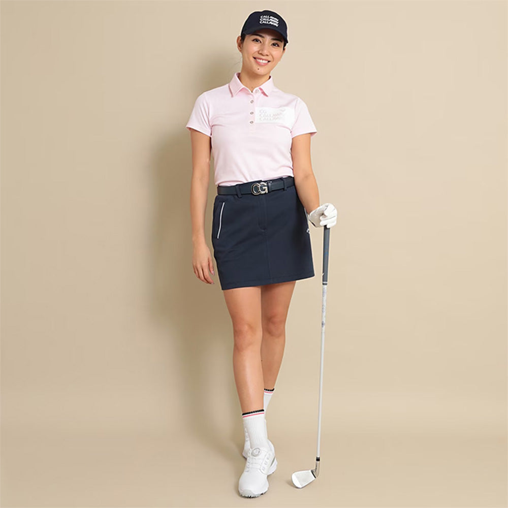 女士 條紋短袖POLO