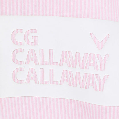 女士 條紋短袖POLO