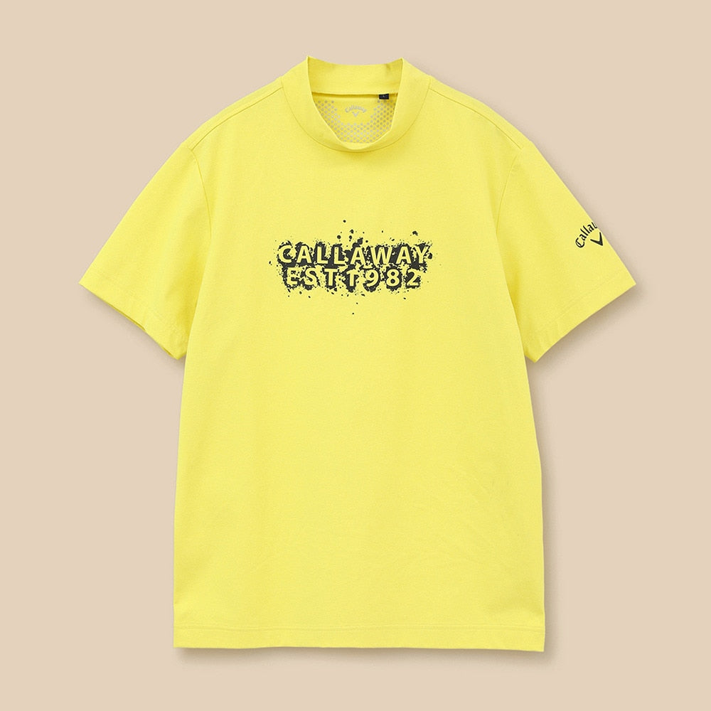 男士 小立領涼感短袖上衣