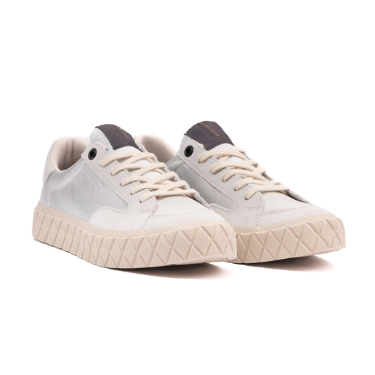 PALLA ACE LO MIX 帆布鞋 白銀