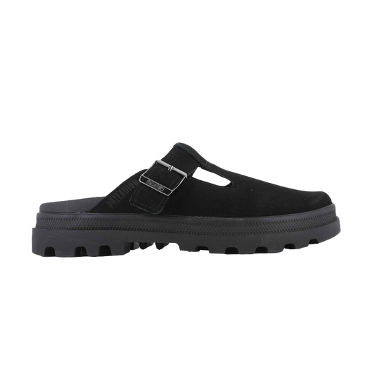 DUNELITE PYLA SDE 麂皮穆勒拖鞋 黑