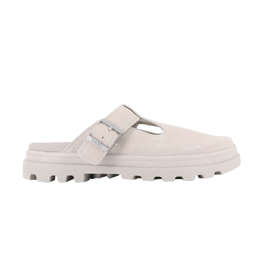 DUNELITE PYLA SDE 麂皮穆勒拖鞋 淺灰