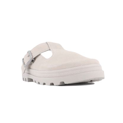 DUNELITE PYLA SDE 麂皮穆勒拖鞋 淺灰