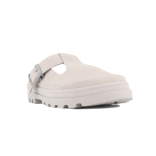 DUNELITE PYLA SDE 麂皮穆勒拖鞋 淺灰