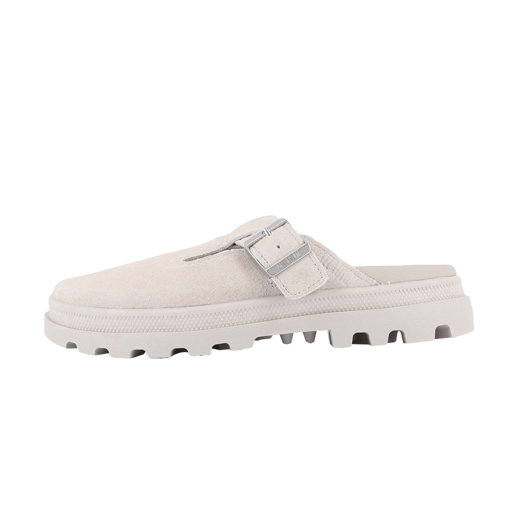 DUNELITE PYLA SDE 麂皮穆勒拖鞋 淺灰