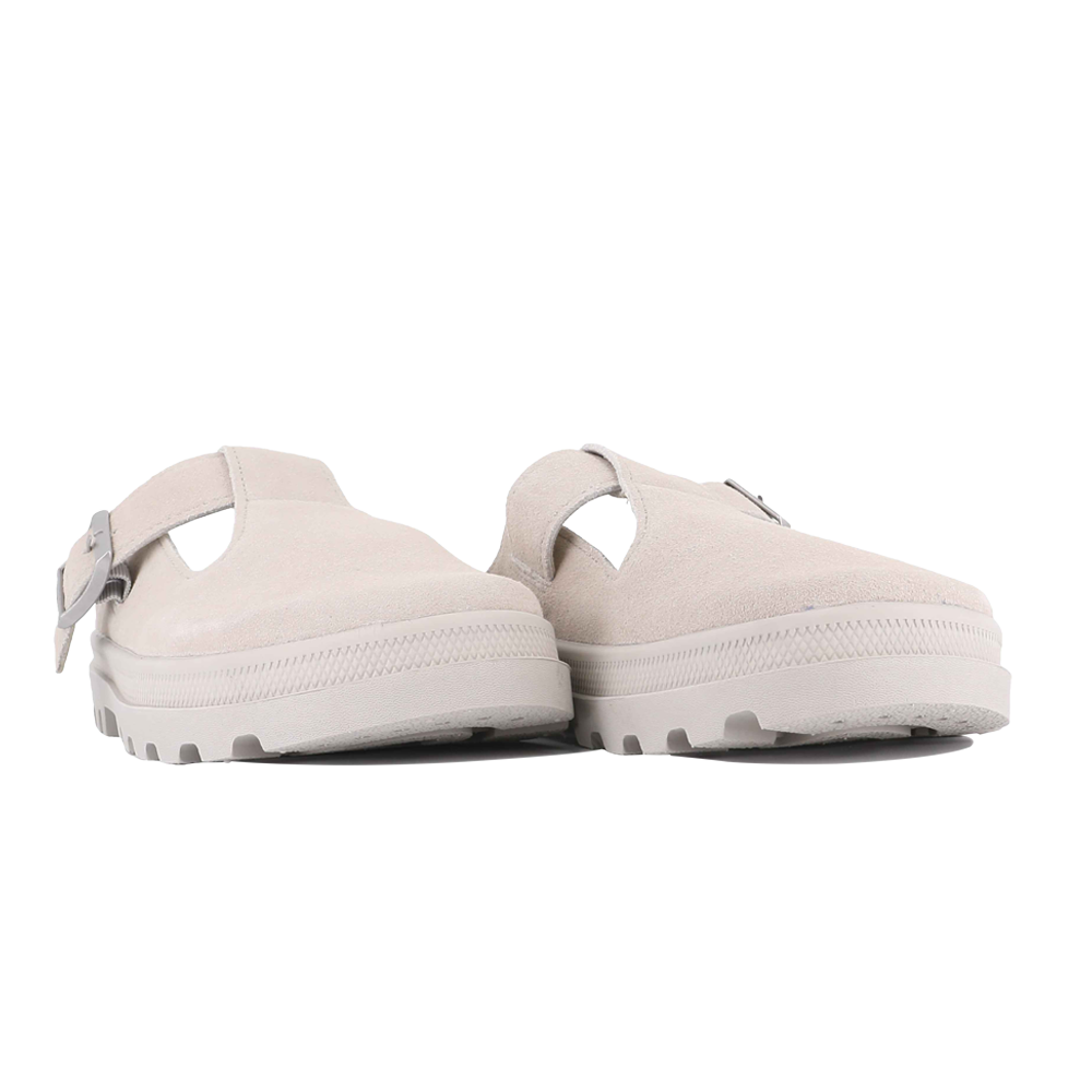 DUNELITE PYLA SDE 麂皮穆勒拖鞋 淺灰