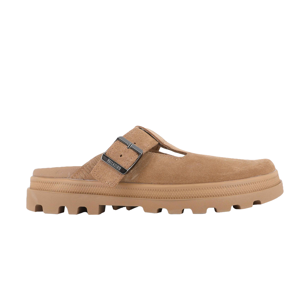 DUNELITE PYLA SDE 麂皮穆勒拖鞋 棕色