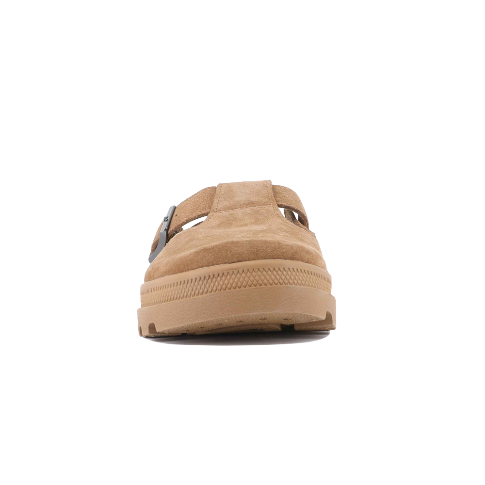 DUNELITE PYLA SDE 麂皮穆勒拖鞋 棕色