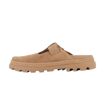 DUNELITE PYLA SDE 麂皮穆勒拖鞋 棕色
