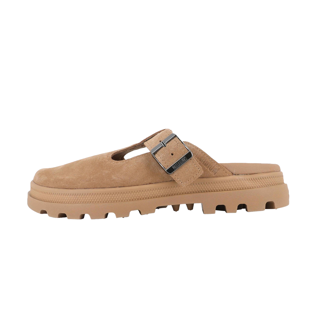 DUNELITE PYLA SDE 麂皮穆勒拖鞋 棕色