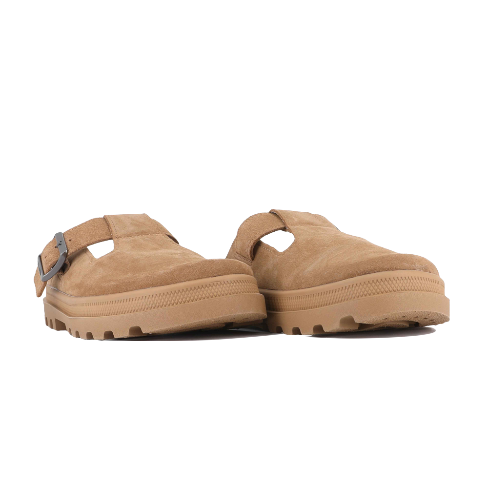 DUNELITE PYLA SDE 麂皮穆勒拖鞋 棕色