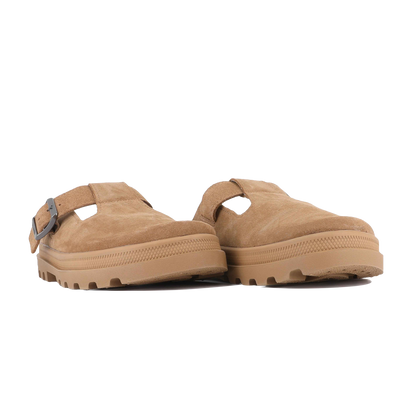 DUNELITE PYLA SDE 麂皮穆勒拖鞋 棕色