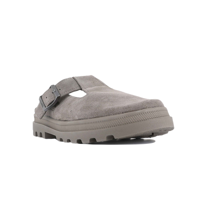 DUNELITE PYLA SDE 麂皮穆勒拖鞋 深灰