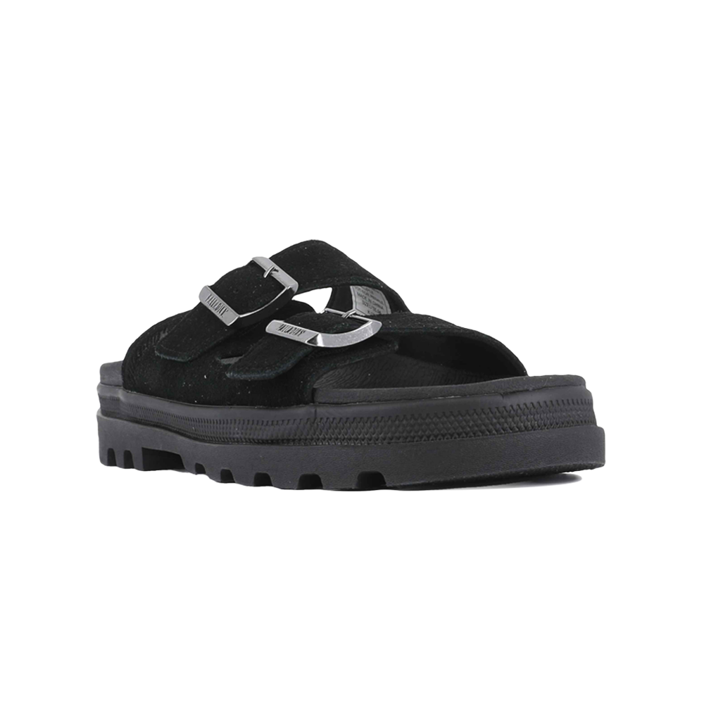 DUNELITE RIVIERA SDE  麂皮拖鞋 黑