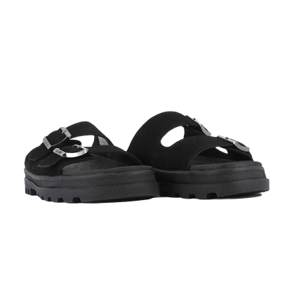 DUNELITE RIVIERA SDE  麂皮拖鞋 黑