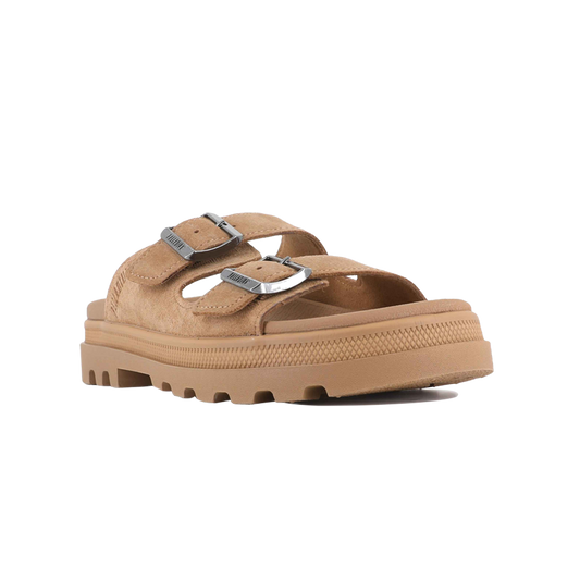 DUNELITE RIVIERA SDE  麂皮拖鞋 棕色