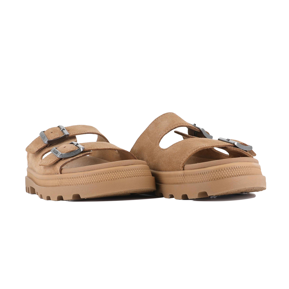 DUNELITE RIVIERA SDE  麂皮拖鞋 棕色