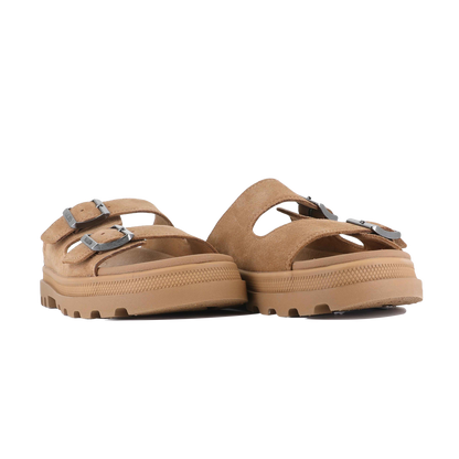 DUNELITE RIVIERA SDE  麂皮拖鞋 棕色