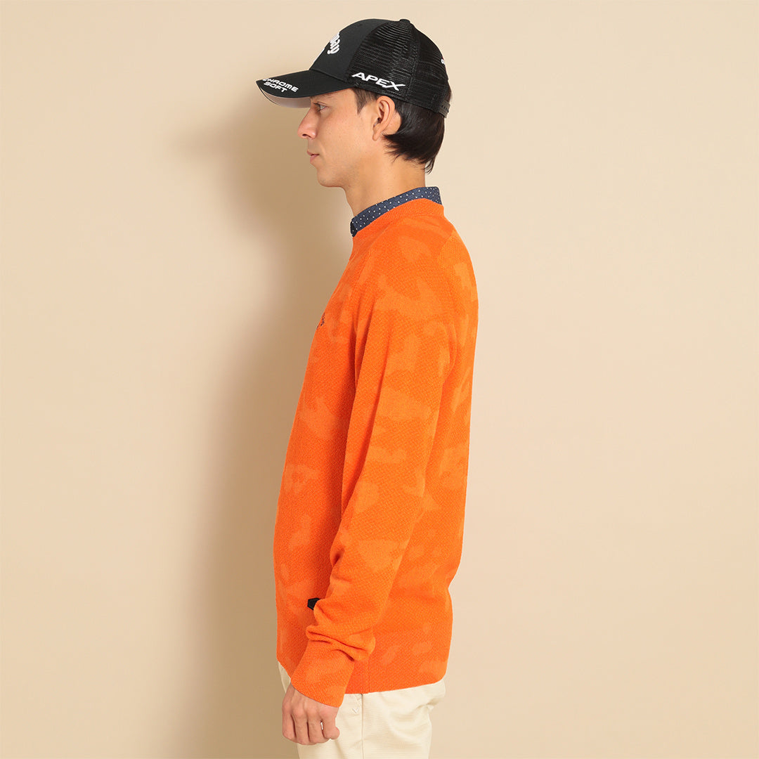 男士 圓領針織長袖上衣