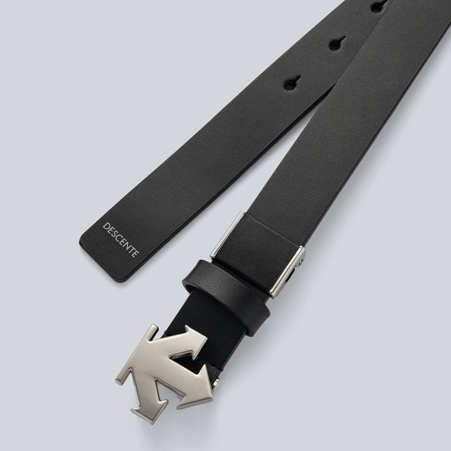 DESCENTE聯名Xander系列 LOGO ICON BUCKLE BELT (ADJUSTABLE LENGTH) 女士 可調式Logo扣頭腰帶