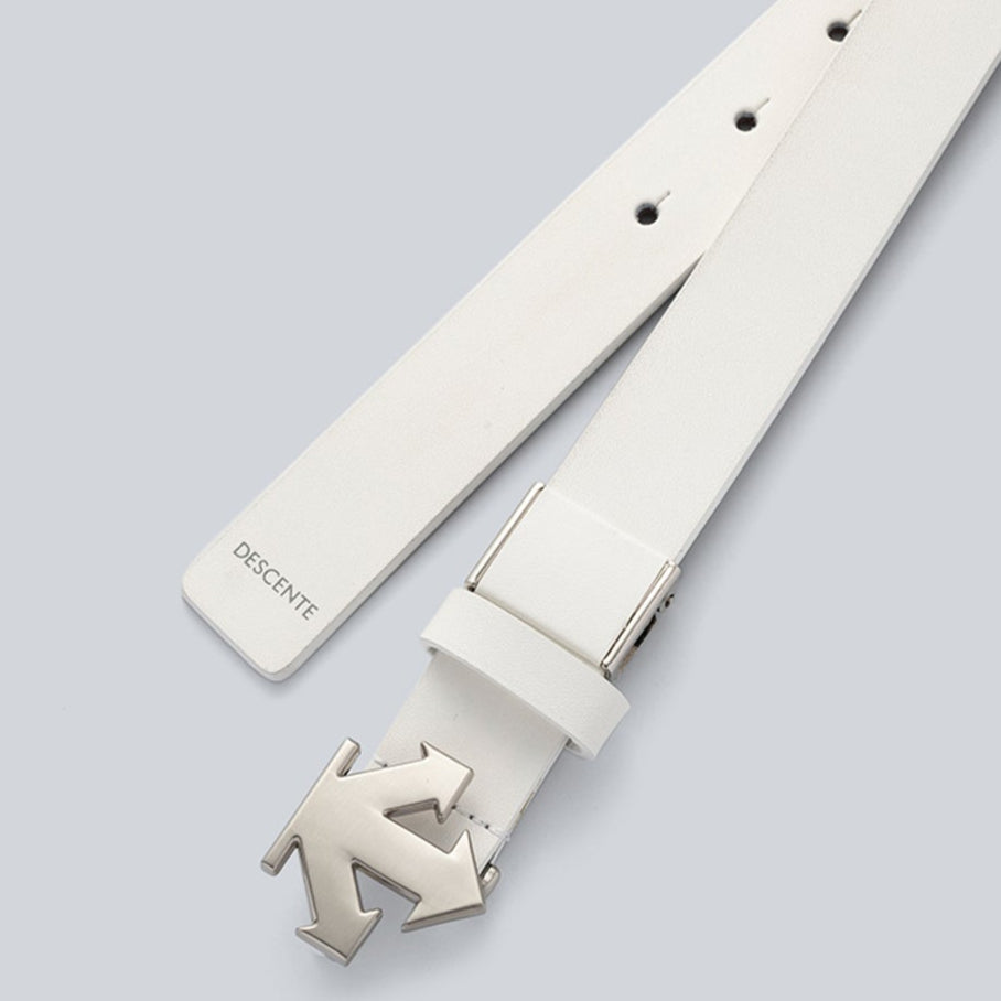 DESCENTE聯名Xander系列 LOGO ICON BUCKLE BELT (ADJUSTABLE LENGTH) 女士 可調式Logo扣頭腰帶