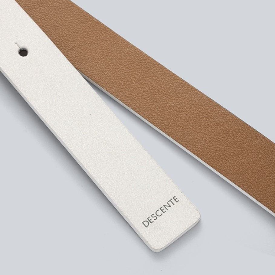 DESCENTE聯名Xander系列 LOGO ICON BUCKLE BELT (ADJUSTABLE LENGTH) 女士 可調式Logo扣頭腰帶