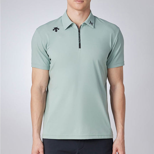 DESCENTE聯名Xander系列 HALF-ZIP SHORT-SLEEVED SHIRT 男士 高爾夫球上衣
