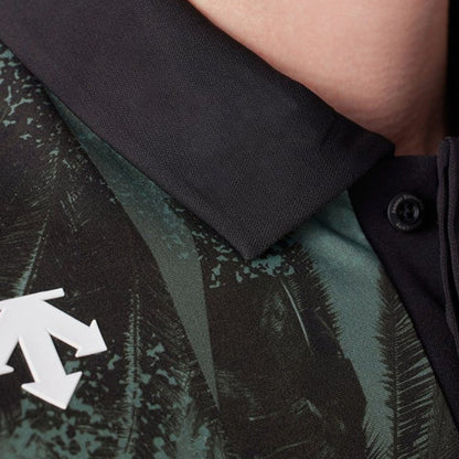 DESCENTE聯名Xander系列 PALM TREE PRINT SHORT-SLEEVED SHIRT 男士 高爾夫球上衣
