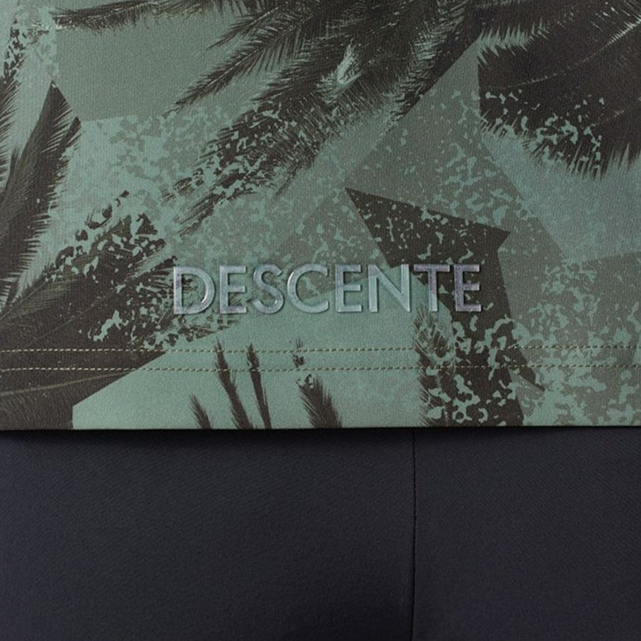 DESCENTE聯名Xander系列 PALM TREE PRINT SHORT-SLEEVED SHIRT 男士 高爾夫球上衣