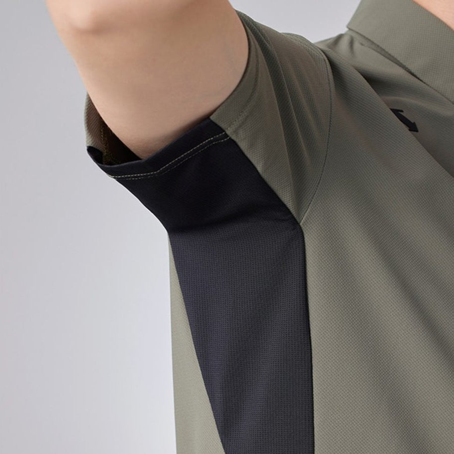 DESCENTE聯名Xander系列 SENSITIVER FABRICS BY EUROJERSEY SHORT-SLEEVED SHIRT 男士 高爾夫球上衣