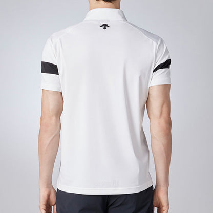 DESCENTE聯名Xander系列 TRICOT MESH SHORT-SLEEVED SHIRT 男士 高爾夫球上衣