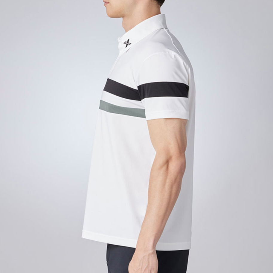 DESCENTE聯名Xander系列 TRICOT MESH SHORT-SLEEVED SHIRT 男士 高爾夫球上衣