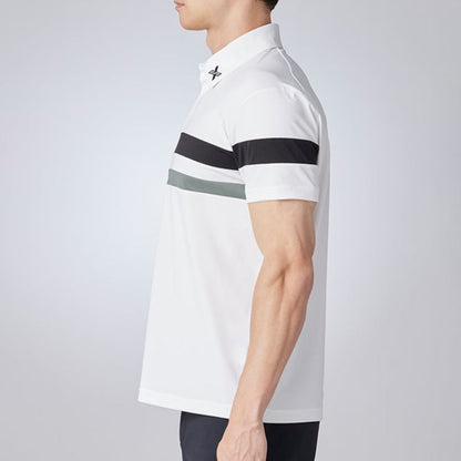 DESCENTE聯名Xander系列 TRICOT MESH SHORT-SLEEVED SHIRT 男士 高爾夫球上衣