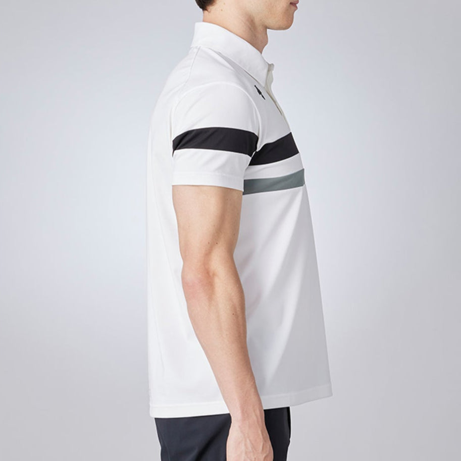 DESCENTE聯名Xander系列 TRICOT MESH SHORT-SLEEVED SHIRT 男士 高爾夫球上衣