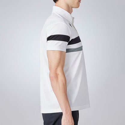 DESCENTE聯名Xander系列 TRICOT MESH SHORT-SLEEVED SHIRT 男士 高爾夫球上衣