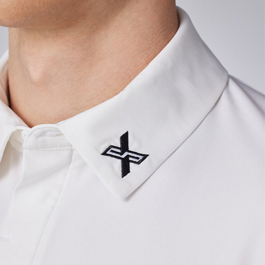 DESCENTE聯名Xander系列 TRICOT MESH SHORT-SLEEVED SHIRT 男士 高爾夫球上衣