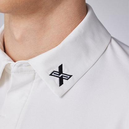 DESCENTE聯名Xander系列 TRICOT MESH SHORT-SLEEVED SHIRT 男士 高爾夫球上衣