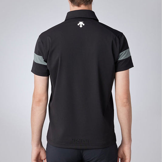 DESCENTE聯名Xander系列 TRICOT MESH SHORT-SLEEVED SHIRT 男士 高爾夫球上衣