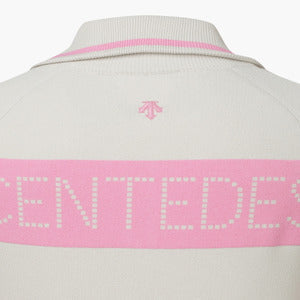 STRIPE KNIT COLLARED SHORT-SLEEVE T-SHIRT 女士 高爾夫球上衣