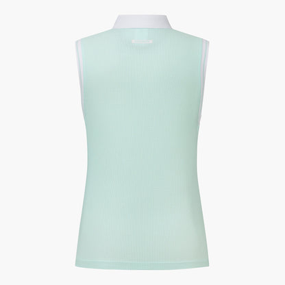 KNIT COLLARED SLEEVELESS 女士 針織衫