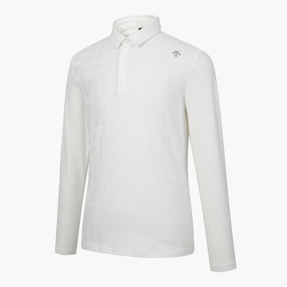 FRONT JACQUARD LONG-SLEEVE T-SHIRT 男士 高爾夫球上衣