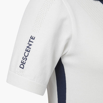 KNIT COLLARED SHORT-SLEEVE SWEATER 女士 高爾夫球POLO衫