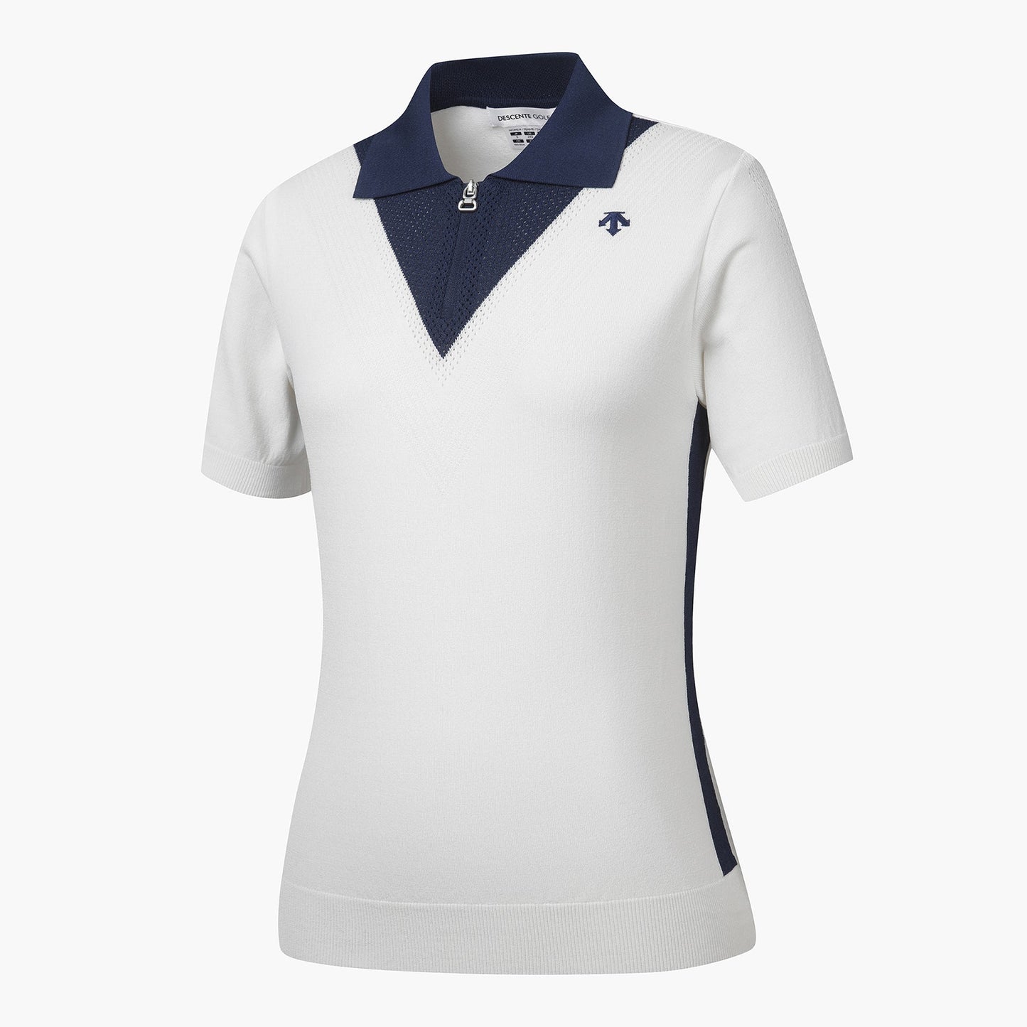 KNIT COLLARED SHORT-SLEEVE SWEATER 女士 高爾夫球POLO衫