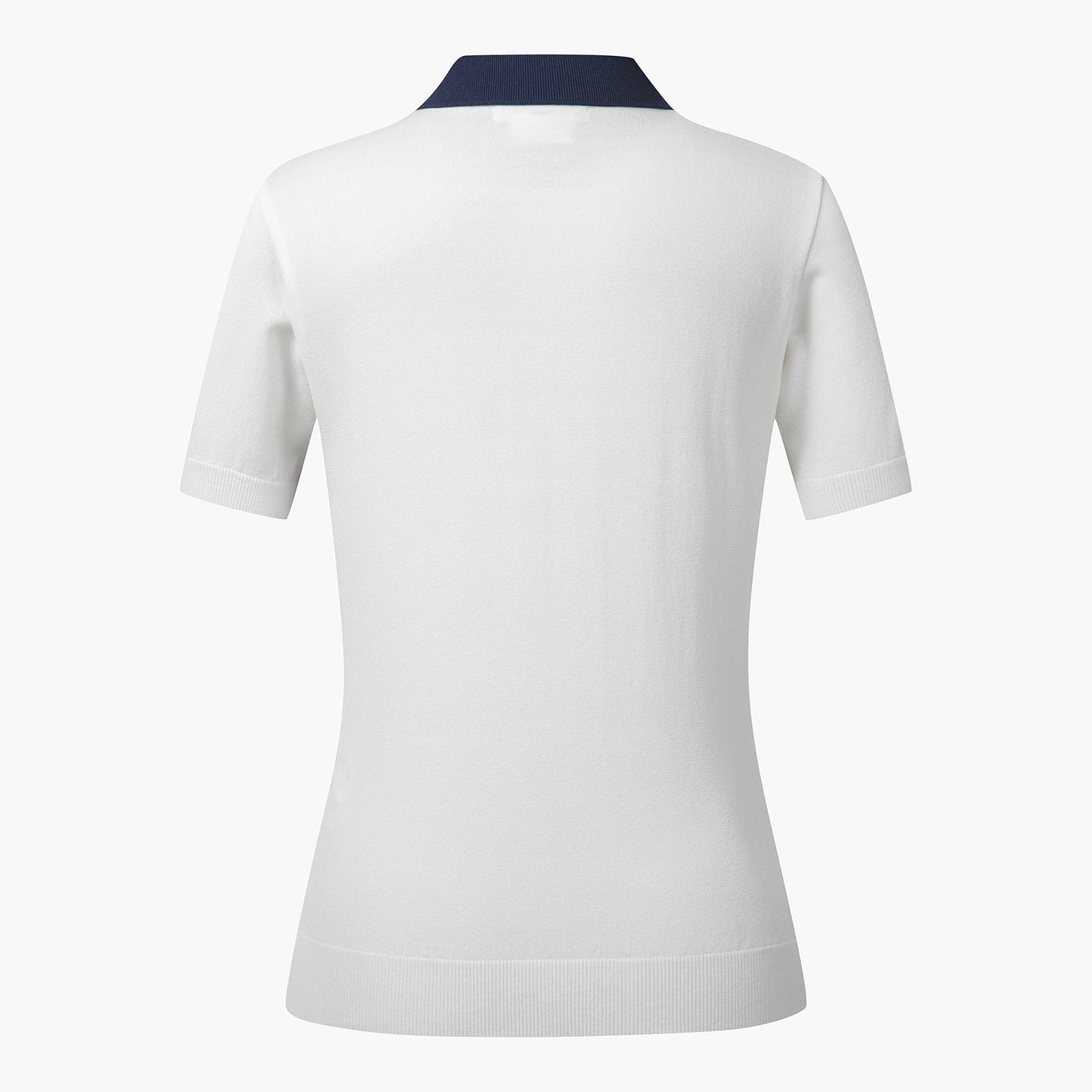KNIT COLLARED SHORT-SLEEVE SWEATER 女士 高爾夫球POLO衫