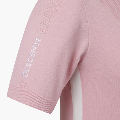 KNIT COLLARED SHORT-SLEEVE SWEATER 女士 高爾夫球POLO衫